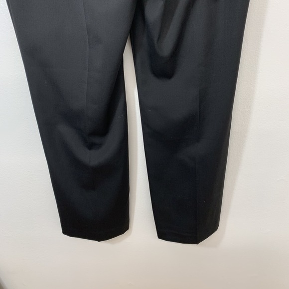 Talbots Heritage Black Trouser Pants Wool Blend 14P Straight Capsule Classic - Picture 7 of 13